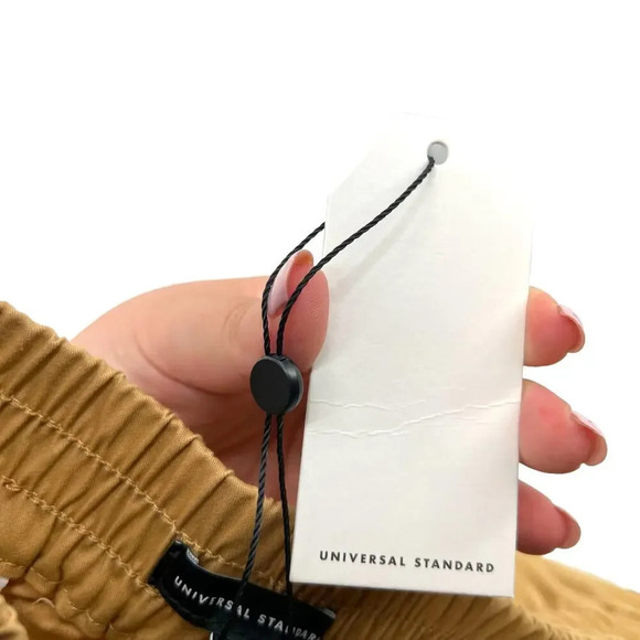 Universal Standard Khaki Tan Pull-On‎ Cargo Pants Size S / Plus Size 14-16 - Picture 9 of 13